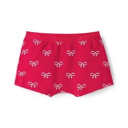Babyhug Cotton Lycra Knit Hipster With Bow Print Pack Of 3 - Navy Blue Red & White