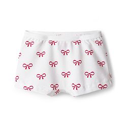 Babyhug Cotton Lycra Knit Hipster With Bow Print Pack Of 3 - Navy Blue Red & White