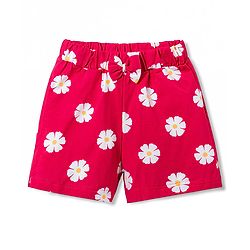 Babyhug Single Jersey Knit Mid Thigh Printed Shorts Pack of 3 - Multicolor