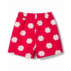 Babyhug Single Jersey Knit Mid Thigh Printed Shorts Pack of 3 - Multicolor