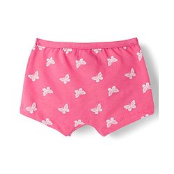 Babyhug Cotton Lycra Knit Hipster With Floral Print Pack Of 3 - Pink Navy Blue & Yellow
