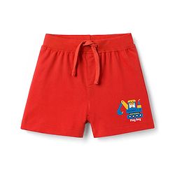 Babyhug Single Jersey Knit Mid Thigh Shorts With Vehicle Print Pack of 3 - Multicolor