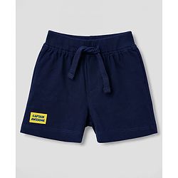 Babyhug 100% Cotton Single Jersey Knit Mid Thigh Nautical Theme Printed & Striped Shorts Pack of 3 - Multicolor