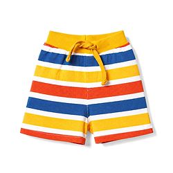 Babyhug Single Jersey Knit Mid Thigh Printed Shorts Pack of 3 - Multicolor