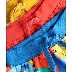 Babyhug Single Jersey Knit Mid Thigh Printed Shorts Pack of 3 - Multicolor