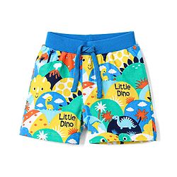 Babyhug Single Jersey Knit Mid Thigh Printed Shorts Pack of 3 - Multicolor
