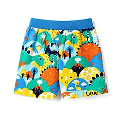Babyhug Single Jersey Knit Mid Thigh Printed Shorts Pack of 3 - Multicolor