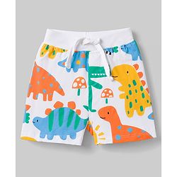 Babyhug Single Jersey Knit Mid Thigh Printed Shorts Pack of 3 - Multicolor