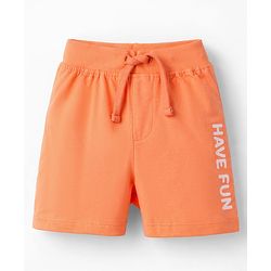 Babyhug Single Jersey Knit Mid Thigh Solid & Printed Shorts Pack of 3 - Multicolor
