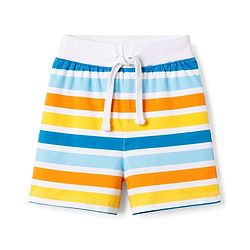 Babyhug Single Jersey Knit Mid Thigh Striped & Printed Shorts Pack of 3 - Multicolor
