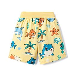 Babyhug Single Jersey Knit Mid Thigh Striped & Printed Shorts Pack of 3 - Multicolor