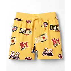 Babyhug Single Jersey Knit Mid Thigh Printed Shorts Pack of 3 - Multicolor