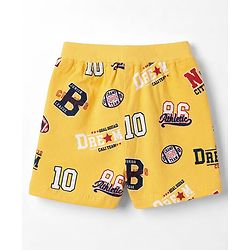 Babyhug Single Jersey Knit Mid Thigh Printed Shorts Pack of 3 - Multicolor