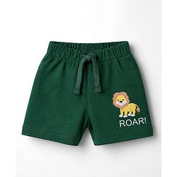 Babyhug Single Jersey Knit Mid Thigh Shorts with Animal Print Pack of 3 - Multicolor