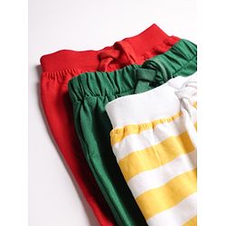 Babyhug Single Jersey Knit Mid Thigh Shorts with Animal Print Pack of 3 - Multicolor