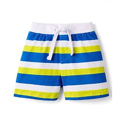 Babyhug Single Jersey Knit MId Thigh Shorts Pack of 3 - Multicolor