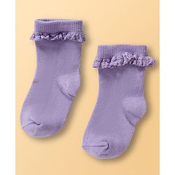 Cute Walk By Babyhug Ankle Length Solid Color Socks Pack of 3 - Multicolor