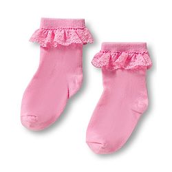 Cute Walk By Babyhug Ankle Length Solid Color Socks with Lace Detailing Pack of 3 - Yellow Light Blue & Pink