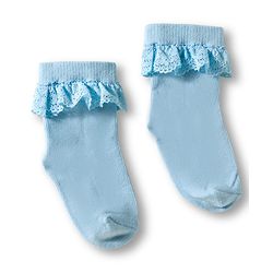 Cute Walk By Babyhug Ankle Length Solid Color Socks with Lace Detailing Pack of 3 - Yellow Light Blue & Pink