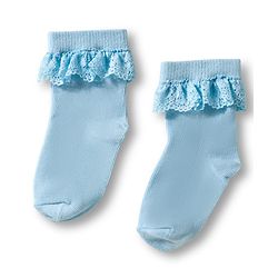 Cute Walk By Babyhug Ankle Length Solid Color Socks with Lace Detailing Pack of 3 - Yellow Light Blue & Pink