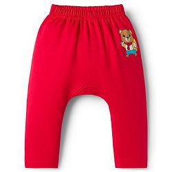 Babyhug Interlock Knit Full Length Diaper Leggings with Animal Print & Stripes Pack of 3 - Multicolor