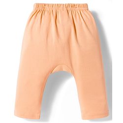 Babyhug Cotton Knit Full Length Diaper Pants With Nautical Theme Print Pack Of 3 - Blue White & Orange
