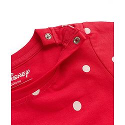 Babyhug Disney Single Jersey Knit Half Sleeves Shorts Night Suit With Chip N Dale Graphics - Red