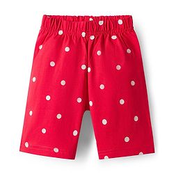 Babyhug Disney Single Jersey Knit Half Sleeves Shorts Night Suit With Chip N Dale Graphics - Red