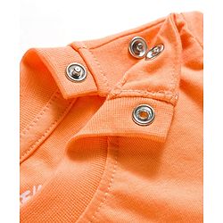 Babyhug Disney Single Jersey Knit Half Sleeves T-Shirts & Shorts Night Suit with Winnie & Friends Graphics Pack of 2 - Red & Orange