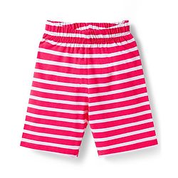 Babyhug Disney Single Jersey Knit Half Sleeves T-Shirts & Shorts Night Suit with Winnie & Friends Graphics Pack of 2 - Red & Orange