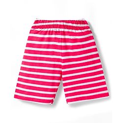 Babyhug Disney Single Jersey Knit Half Sleeves T-Shirts & Shorts Night Suit with Winnie & Friends Graphics Pack of 2 - Red & Orange