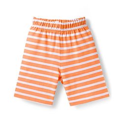 Babyhug Disney Single Jersey Knit Half Sleeves T-Shirts & Shorts Night Suit with Winnie & Friends Graphics Pack of 2 - Red & Orange