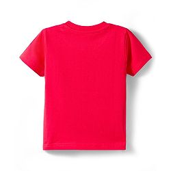 Babyhug Disney Single Jersey Knit Half Sleeves T-Shirts & Shorts Night Suit with Winnie & Friends Graphics Pack of 2 - Red & Orange