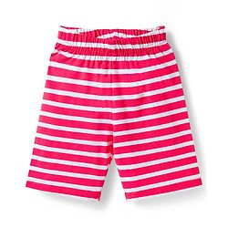 Babyhug Disney Single Jersey Knit Half Sleeves T-Shirts & Shorts Night Suit with Winnie & Friends Graphics Pack of 2 - Red & Orange