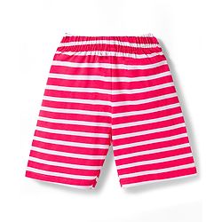 Babyhug Disney Single Jersey Knit Half Sleeves T-Shirts & Shorts Night Suit with Winnie & Friends Graphics Pack of 2 - Red & Orange