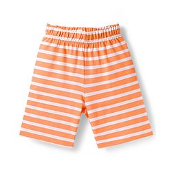 Babyhug Disney Single Jersey Knit Half Sleeves T-Shirts & Shorts Night Suit with Winnie & Friends Graphics Pack of 2 - Red & Orange