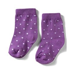 Cute Walk By Babyhug Knit Ankle Length Antibacterial Socks with Polka Dot Design Pack of 3 - Yellow Pink & Purple