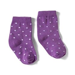 Cute Walk By Babyhug Knit Ankle Length Antibacterial Socks with Polka Dot Design Pack of 3 - Yellow Pink & Purple