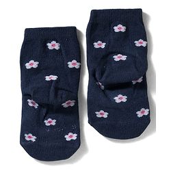 Cute Walk By Babyhug Knit Ankle Length Antibacterial Socks with Tropical & Polka Dot Design Pack of 3 - Navy Blue Yellow & Pink