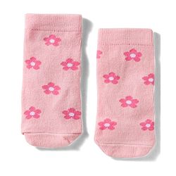 Cute Walk By Babyhug Knit Ankle Length Antibacterial Socks with Floral & Heart Design Pack of 3 - Light & Dark Pink