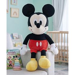Babyhug Disney Mickey Mouse Soft Toy 50 cm| Premium Plush Stuffed Toy Super Soft & Washable Perfect for Cuddle & Gifting Imaginative Play Sleep Companion for Kids BIS Certified| Home & Car Décor