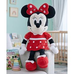 Babyhug Disney Minnie Mouse Soft Toy 50 cm Premium Plush Stuffed Toy Super Soft & Washable Perfect for Cuddle & Gifting Imaginative Play Sleep Companion for Kids BIS Certified Home & Car Décor
