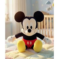 Babyhug Disney Mickey Mouse Soft Toy| Premium Plush Stuffed Toy for Kids| Super Soft & Washable| Perfect for Gifting, Imaginative Play & Emotional Development| Cuddly Toy| BIS Certified - Height 28 cm