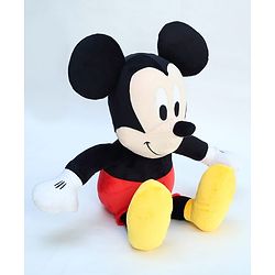 Babyhug Disney Mickey Mouse Soft Toy| Premium Plush Stuffed Toy for Kids| Super Soft & Washable| Perfect for Gifting, Imaginative Play & Emotional Development| Cuddly Toy| BIS Certified - Height 28 cm