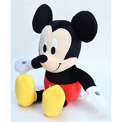 Babyhug Disney Mickey Mouse Soft Toy| Premium Plush Stuffed Toy for Kids| Super Soft & Washable| Perfect for Gifting, Imaginative Play & Emotional Development| Cuddly Toy| BIS Certified - Height 28 cm