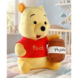 Babyhug Disney Winnie the Pooh Soft Toy 35 cm Premium Plush Stuffed Cuddly Toy Super Soft & Washable Perfect for Gifting, Imaginative Play & Emotional Development BIS Certified Home & Car Decor