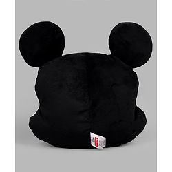 Babyhug Disney Mickey Mouse Shape Pillow - 14 Inch| Soft & Comfortable Kids Cushion| Cute Cartoon Character Design| Decorative Pillow for Kids Room| Lightweight & Travel Friendly| Sleeping Pillow