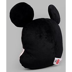 Babyhug Disney Mickey Mouse Shape Pillow - 14 Inch| Soft & Comfortable Kids Cushion| Cute Cartoon Character Design| Decorative Pillow for Kids Room| Lightweight & Travel Friendly| Sleeping Pillow
