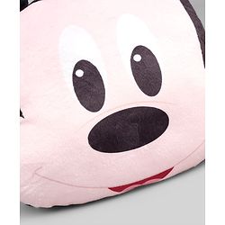 Babyhug Disney Mickey Mouse Shape Pillow - 14 Inch| Soft & Comfortable Kids Cushion| Cute Cartoon Character Design| Decorative Pillow for Kids Room| Lightweight & Travel Friendly| Sleeping Pillow