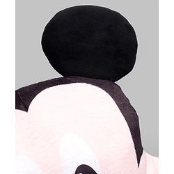 Babyhug Disney Mickey Mouse Shape Pillow - 14 Inch| Soft & Comfortable Kids Cushion| Cute Cartoon Character Design| Decorative Pillow for Kids Room| Lightweight & Travel Friendly| Sleeping Pillow